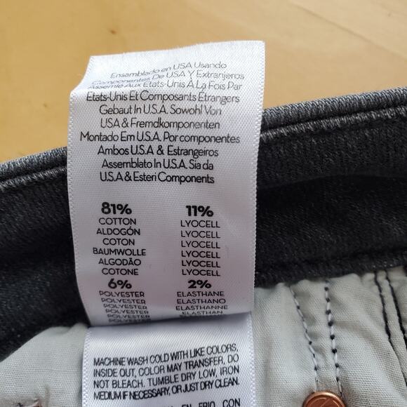 Mother The Roller Heel Flared Wide Leg Jeans X Marks The Spot Gray USA Size 30 - Picture 11 of 12